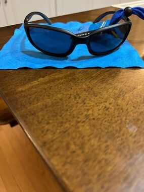 Costa Men's Sunglasses - Blue Lenses, Black Frame